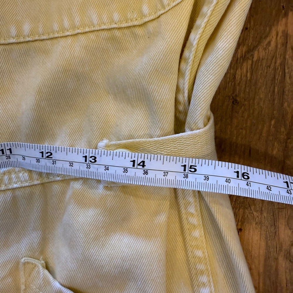 Pistola Parker Romper Yellow Utility Cuffed Shorts Button Front Size M - Picture 9 of 11